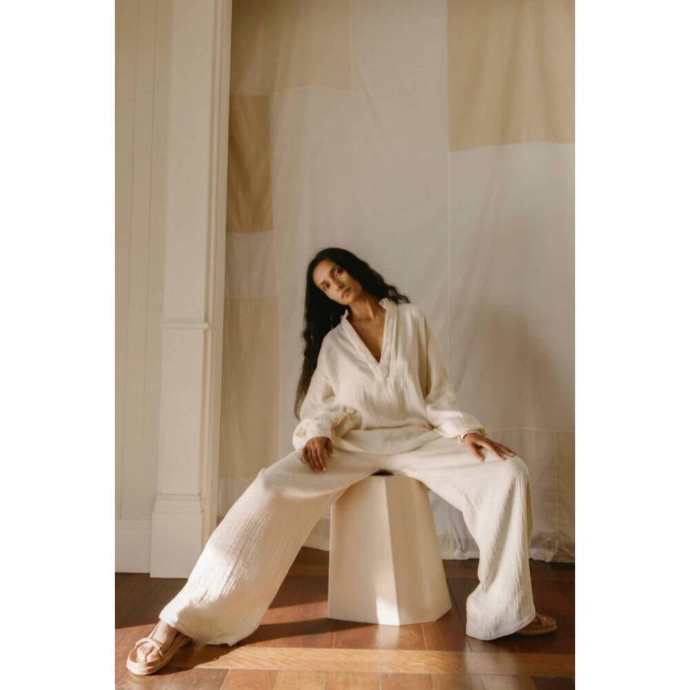 NEW ALL THAT REMAINS women's rylee pants in cream